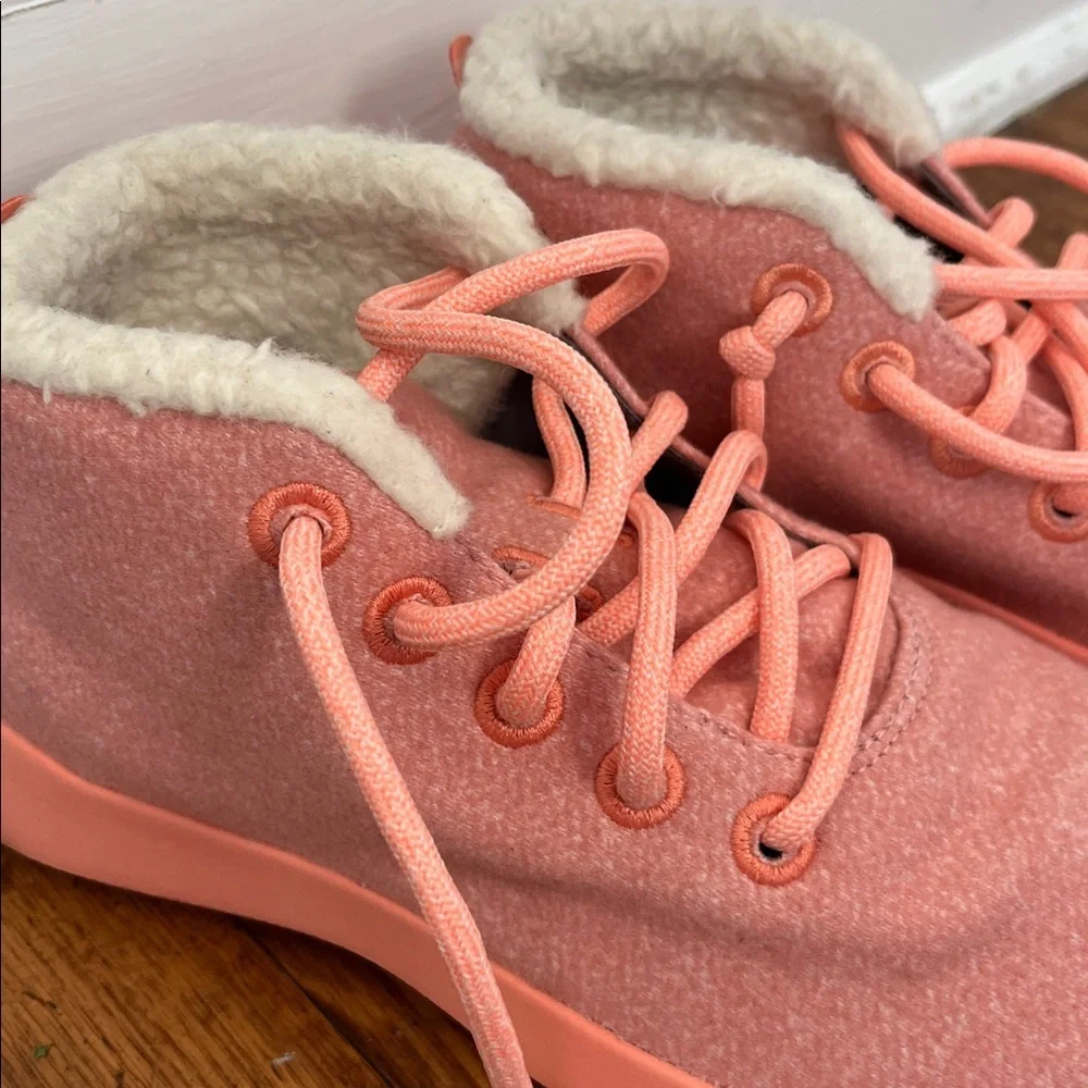 Allbirds Wool Runner-up Mizzle Fluffs High Tops Size 10 in Calm Coral